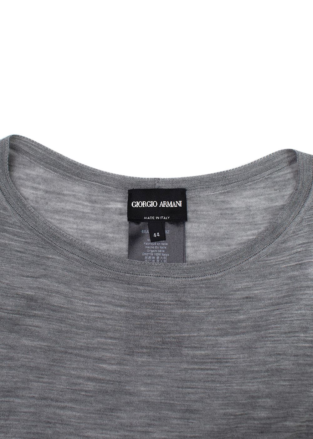 Giorgio Armani Dove Grey Tank Top Size M wool