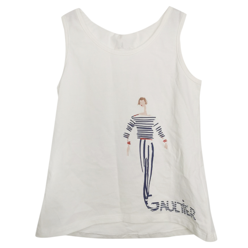 Jean Paul Gaultier Junior Girls Top Size 5 Years White cotton