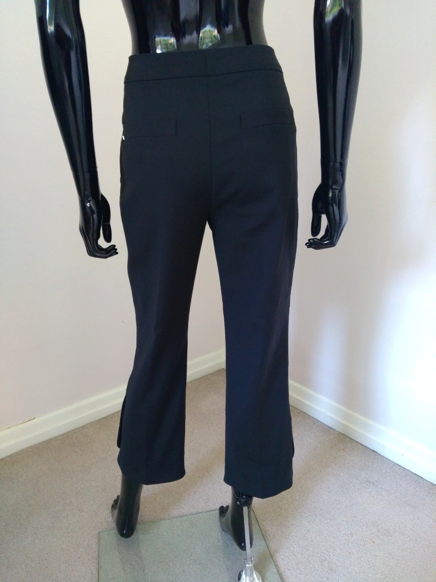 Preowned Sportmax Black Embellished Eremi Crop Pants Size S cotton