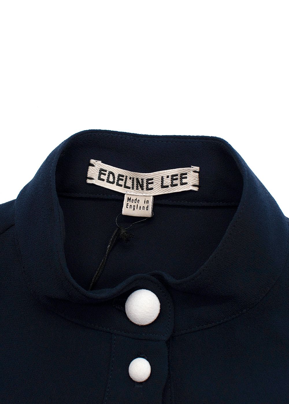 Edeline Lee Navy Belted Chromatic Shacket Size XS polyester