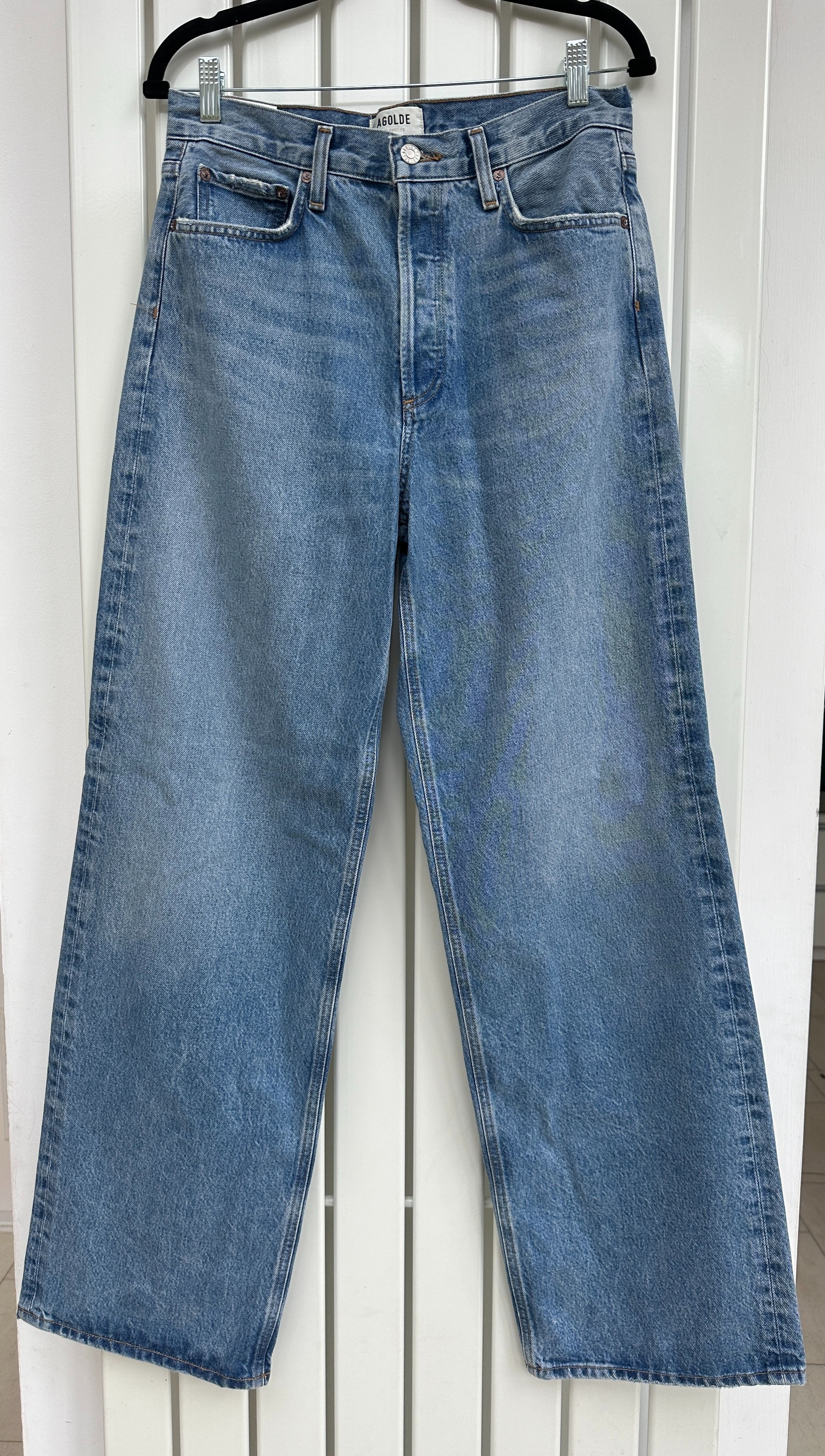 Agolde Wide Leg Denim Jeans Size 26/66 blue