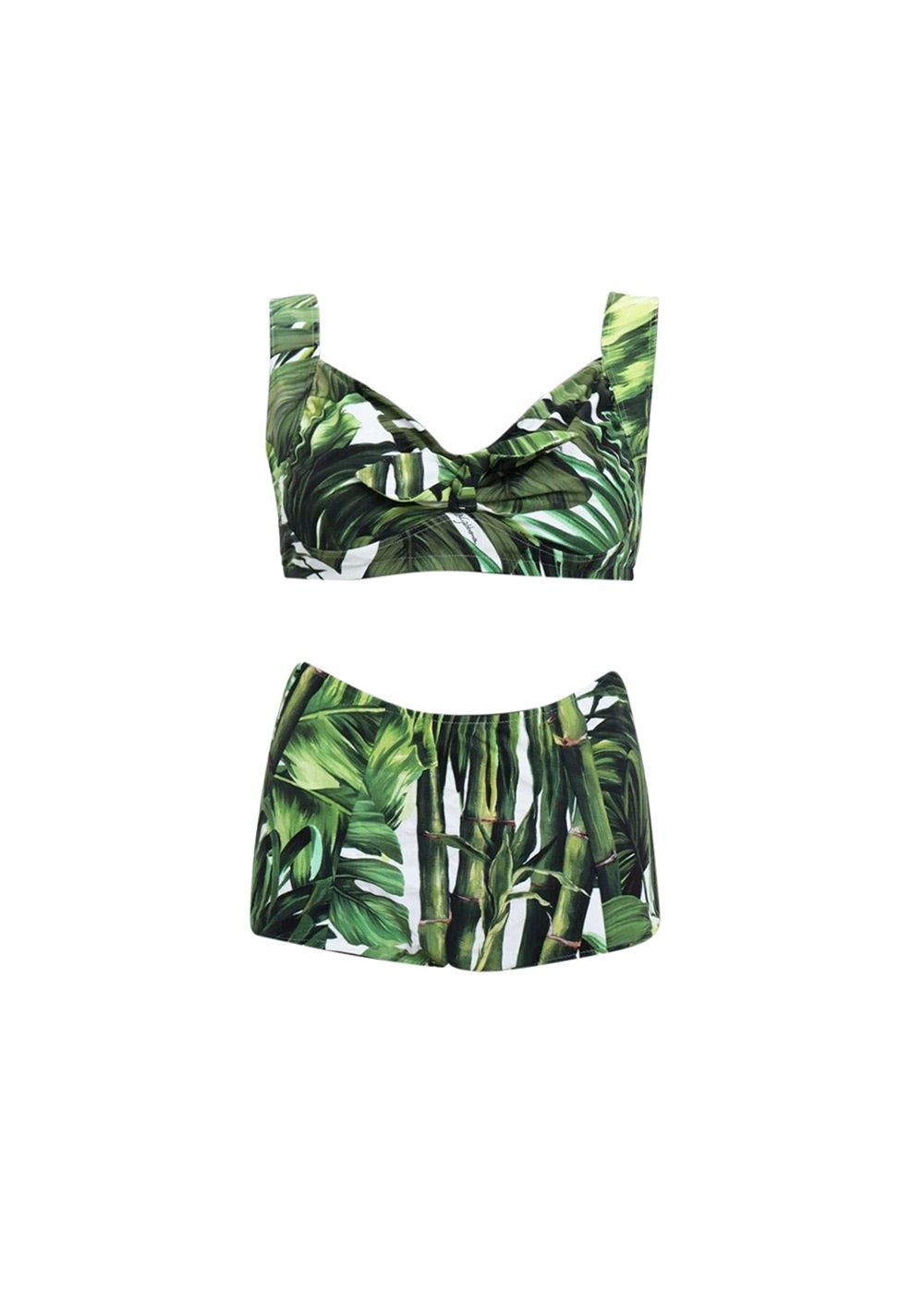 Dolce  Gabbana Tropical Jungle Print Bikini Size M