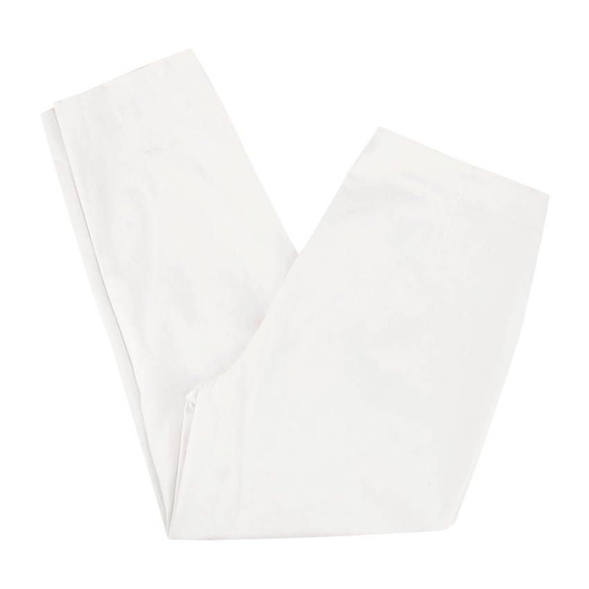 Preowned Escada Sport White Cropped Trousers Size S cotton