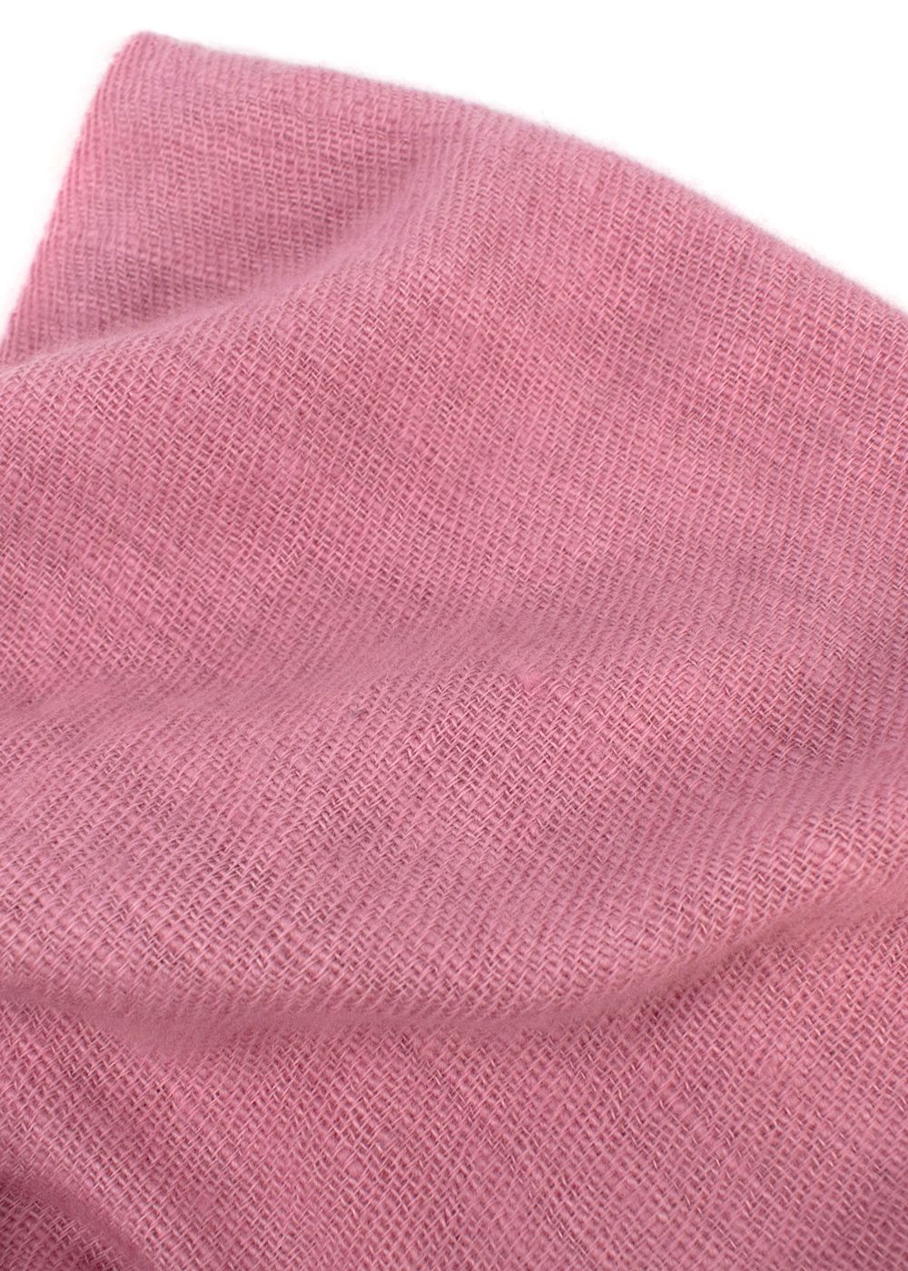 Preowned Bespoke Bubblegum Pink Cashmere Scarf