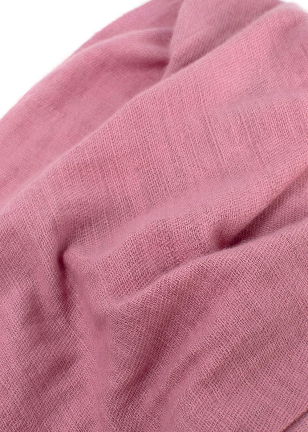 Preowned Bespoke Bubblegum Pink Cashmere Scarf