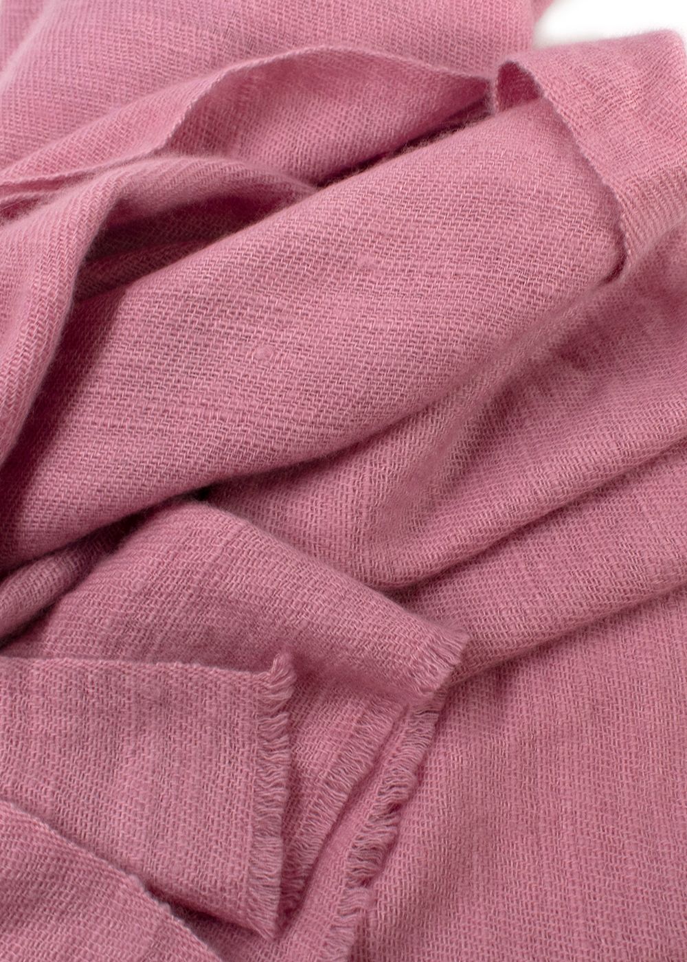 Preowned Bespoke Bubblegum Pink Cashmere Scarf