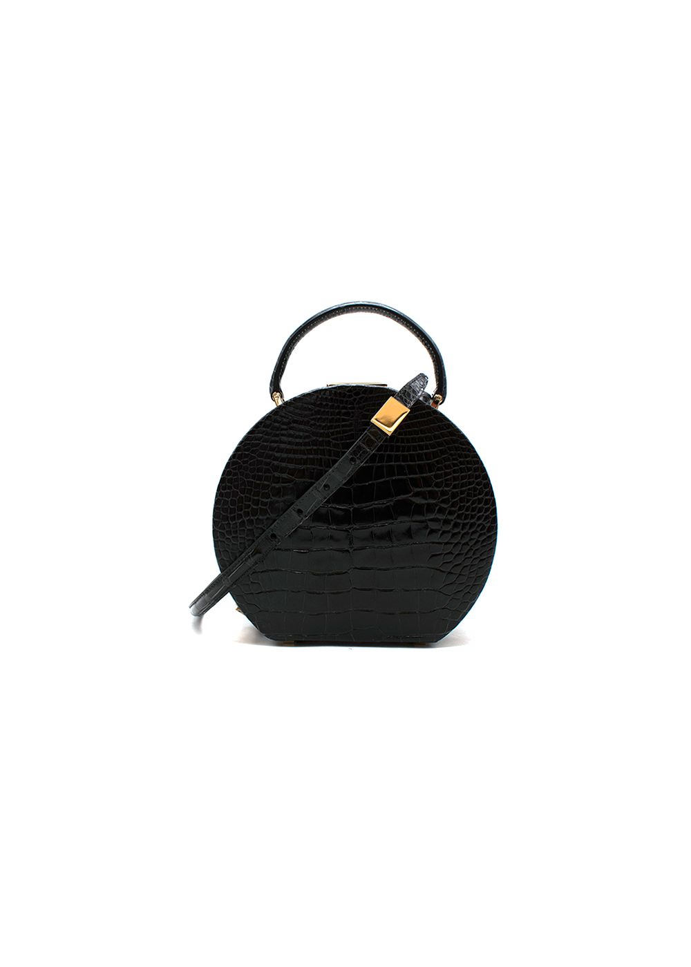 Buwood Bumi 14cm Black Alligator Tote