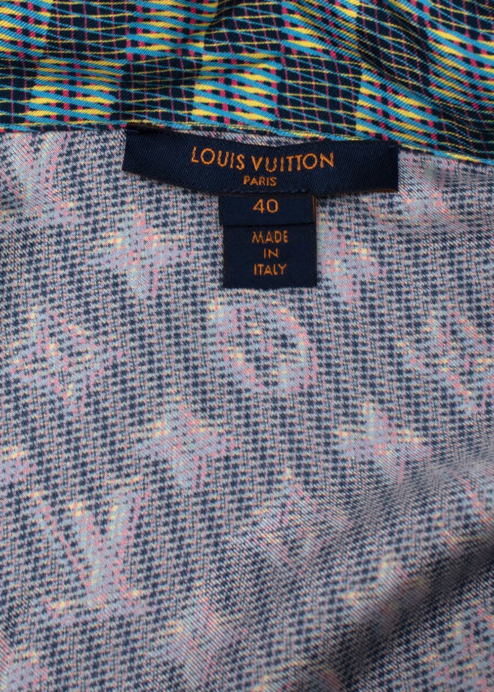 Louis Vuitton Multicolor Monogram Patterned Shirt Size S multicoloured silk