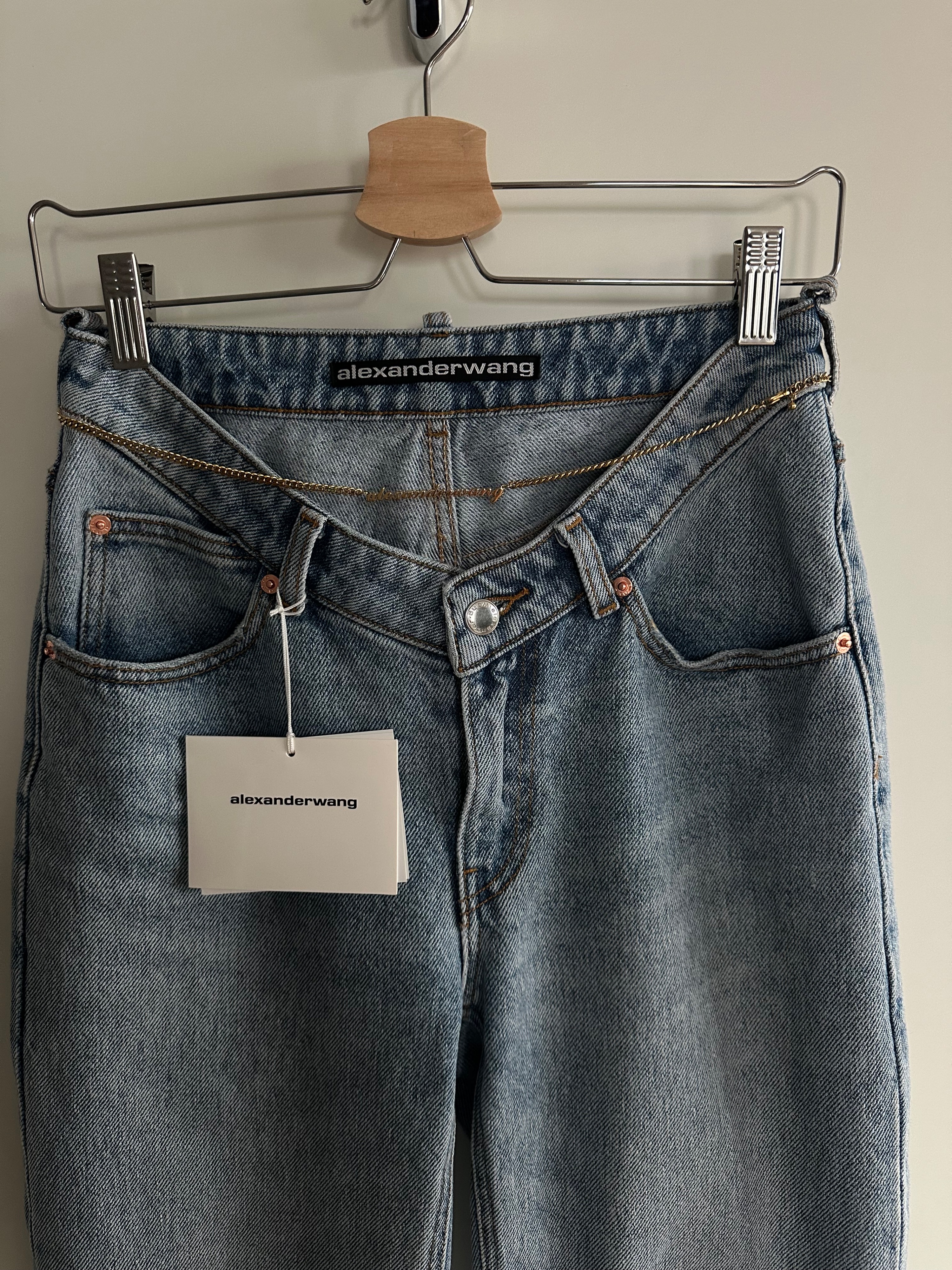 Alexander Wang Nameplate Jeans Size 26/66 Blue