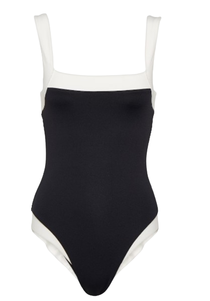 Marysia Black Bianco Malliot Swimsuit Size M Black White polyamide/elastane