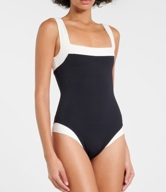 Marysia Black Bianco Malliot Swimsuit Size M Black White polyamide/elastane