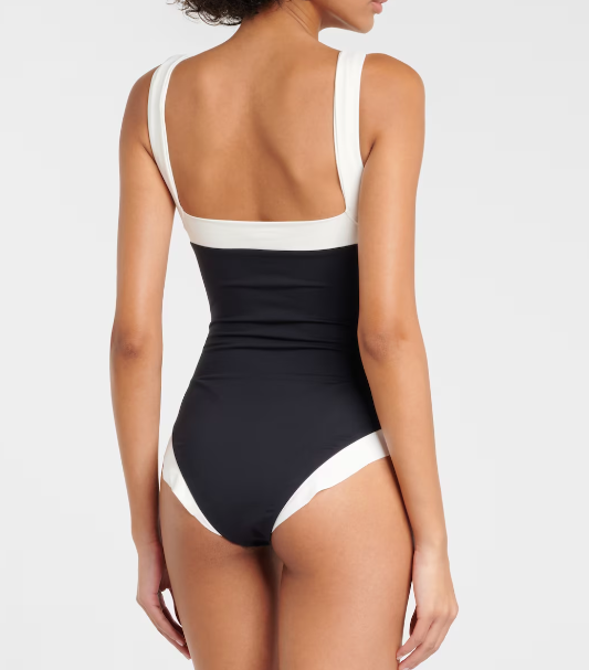 Marysia Black Bianco Malliot Swimsuit Size M Black White polyamide/elastane