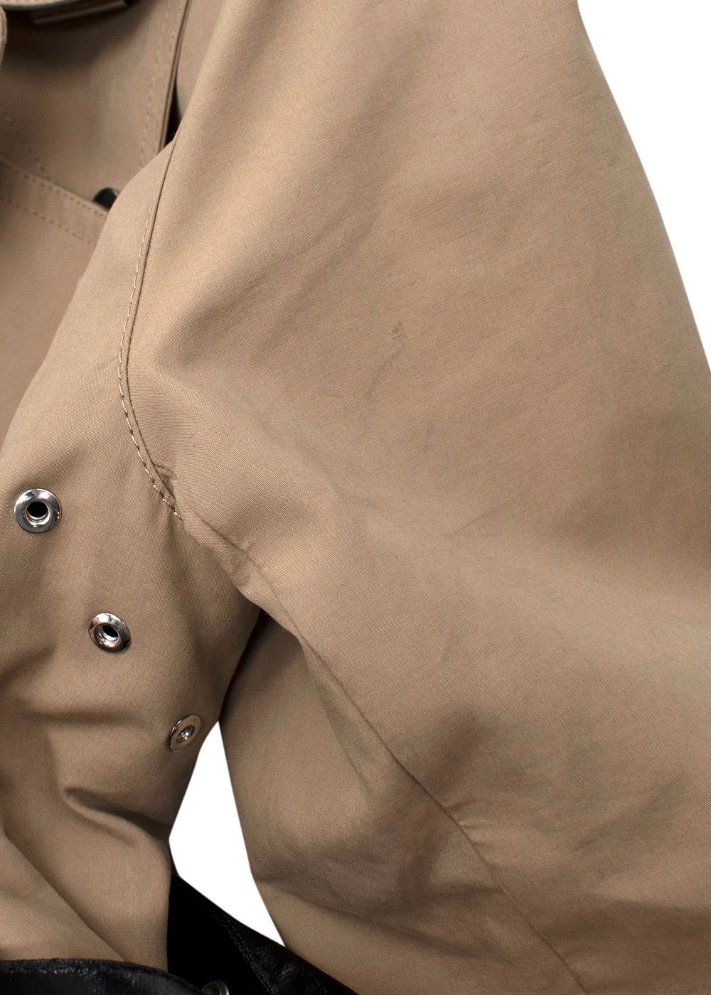 Helmut Lang Belted Utility Trench Coat Size XS Tan cotton