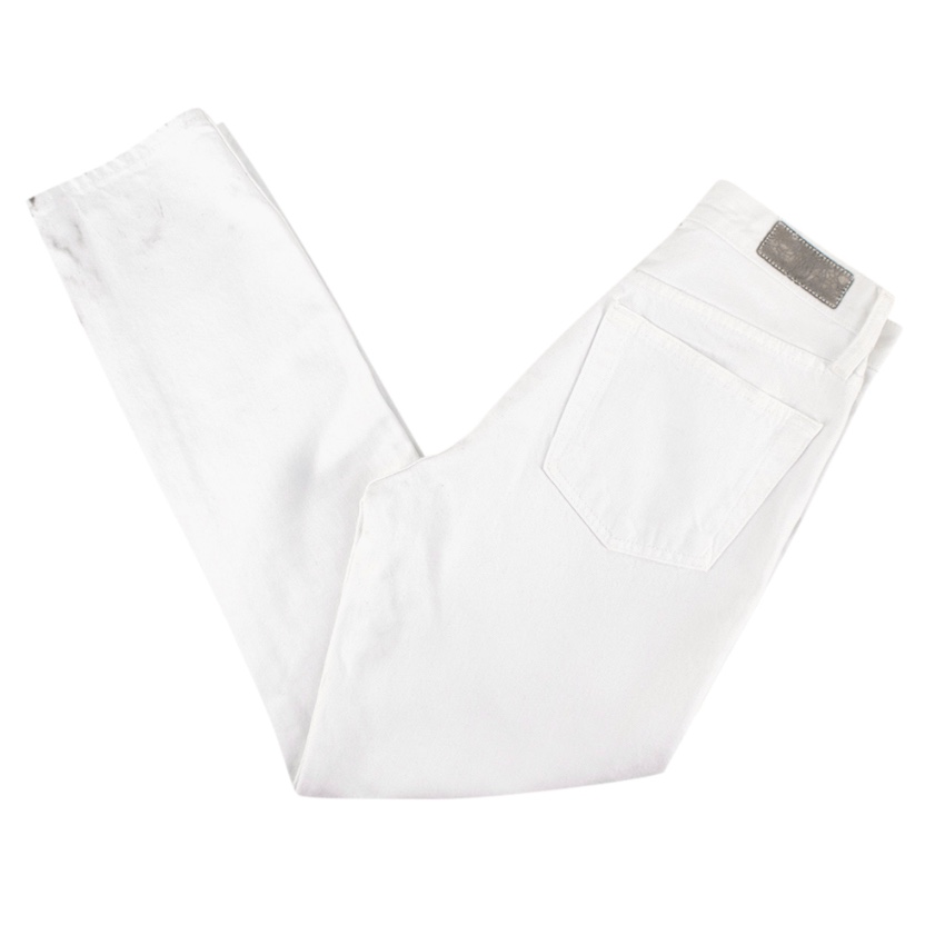 Preowned Re/Done Originals White Denim Original Jeans Size XS