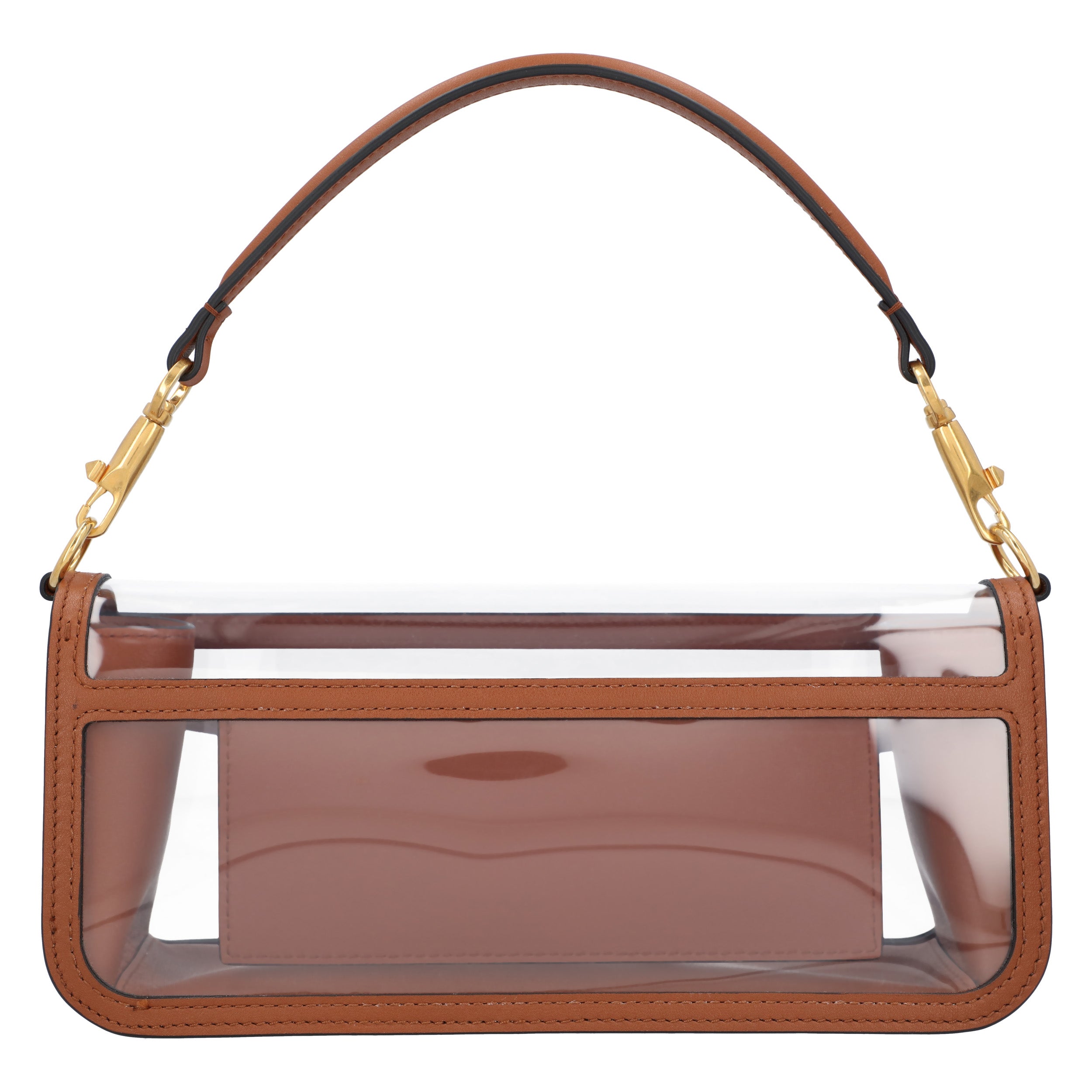 Valentino Nude/Transparent Locò Shoulder Bag brown | brown leather