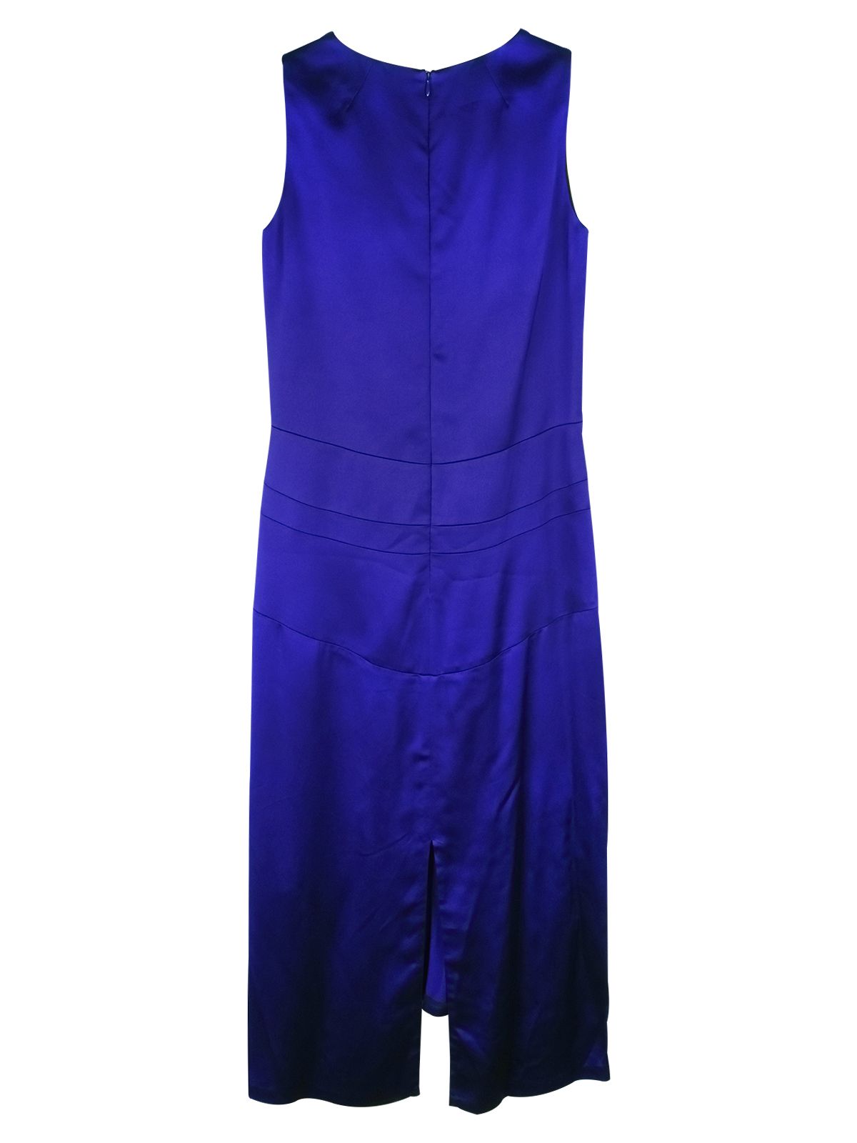 Victoria Beckham Blue satin draped dress Size XS Cobalt Blue viscose