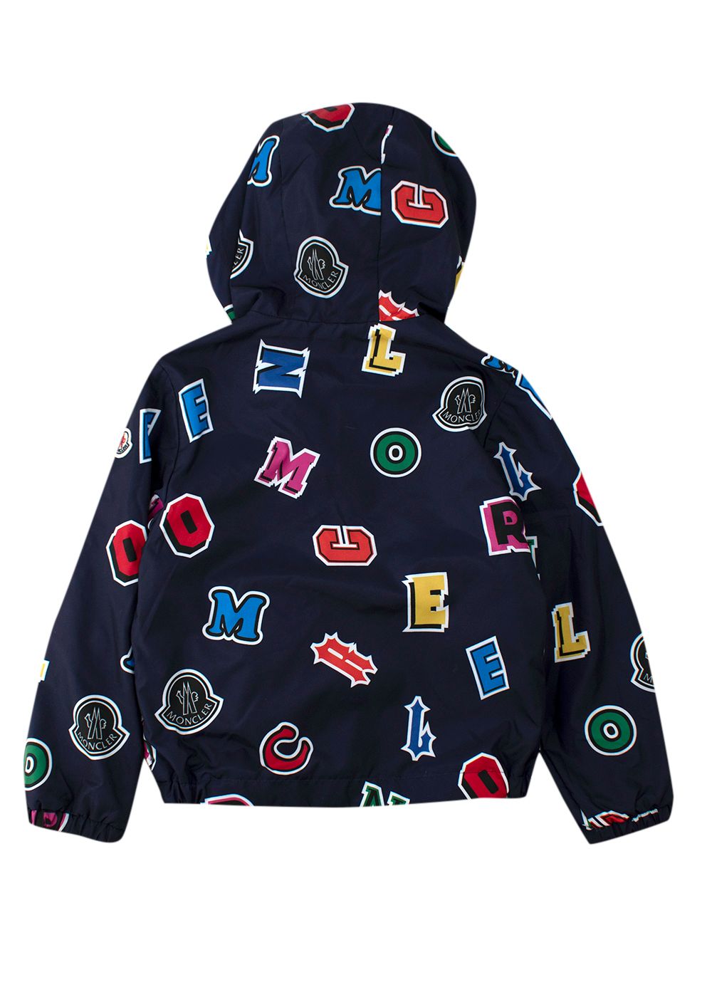 Boys Moncler Enfant Delbee Reversible Jacket Size 6 Years green navy polyester