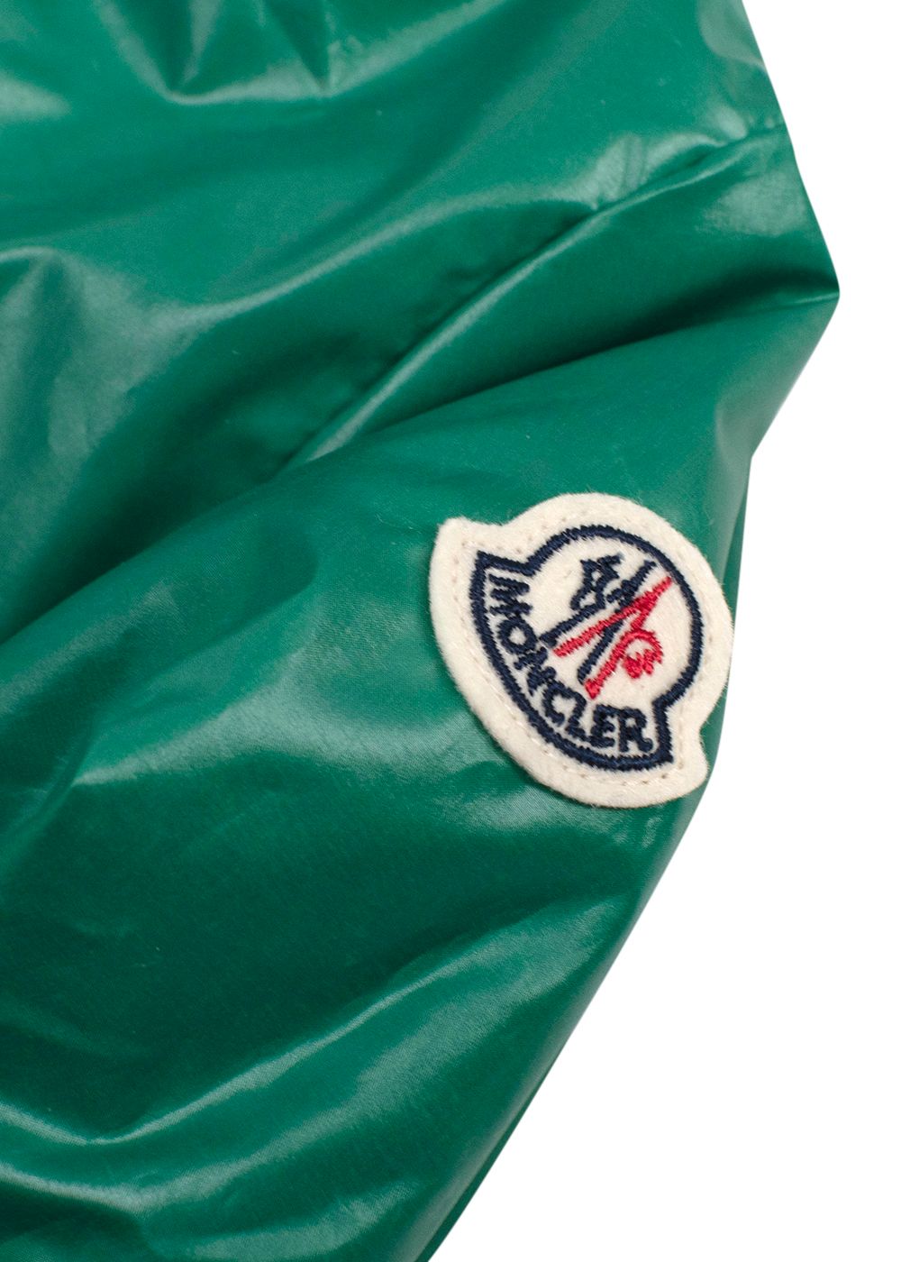 Boys Moncler Enfant Delbee Reversible Jacket Size 6 Years green navy polyester