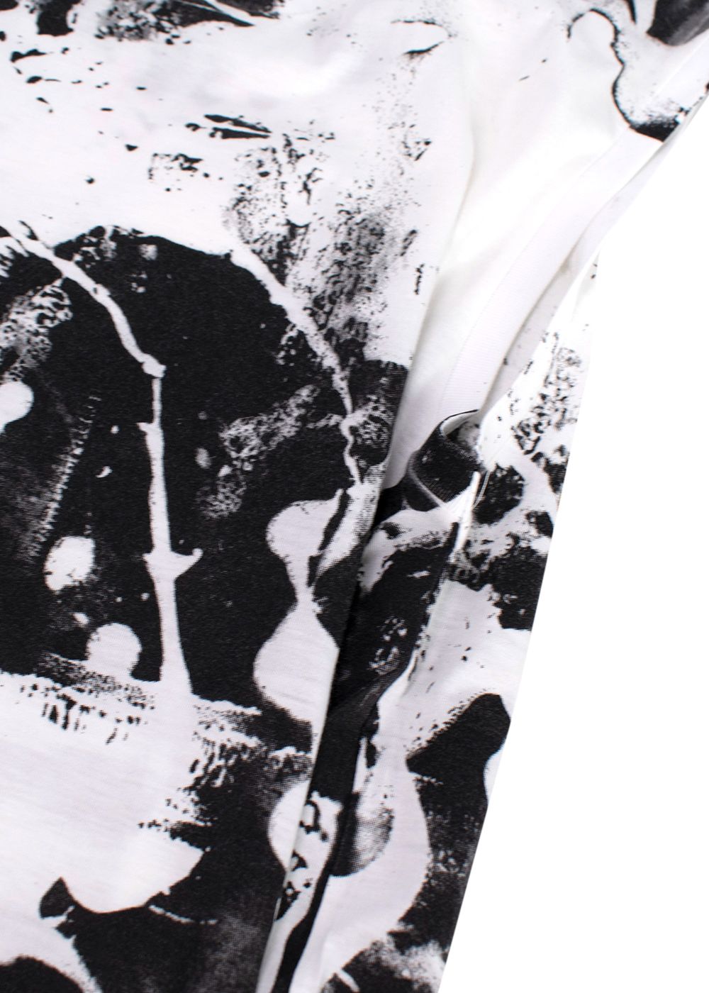 Saint Laurent Sleeveless  Printed T-Shirt Size XS Black/White cotton