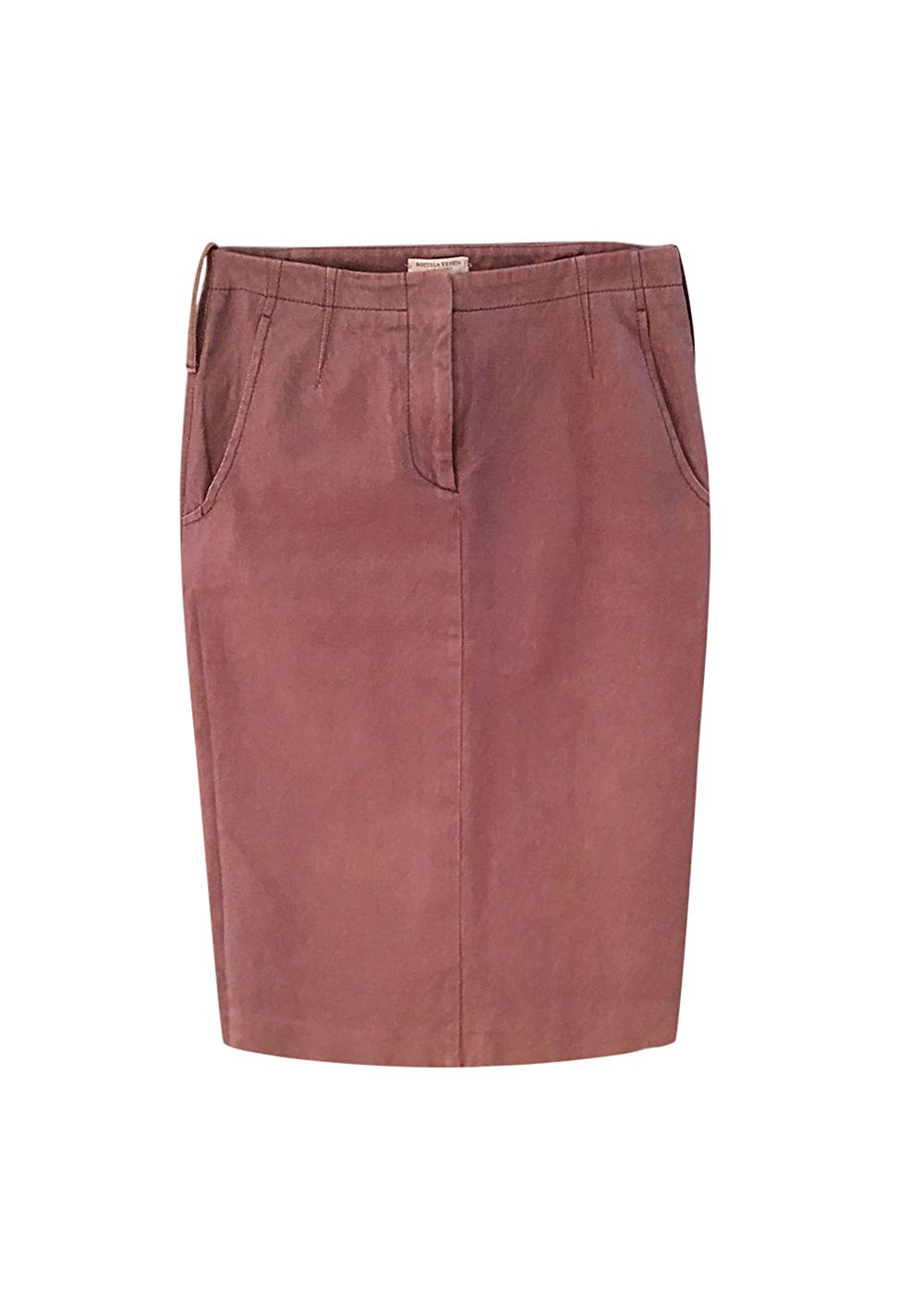 Preowned Bottega Veneta Brown Cotton Skirt Size XS