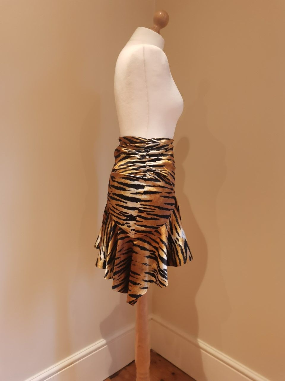 Alexandre Vauthier tiger print mini skirt Size S