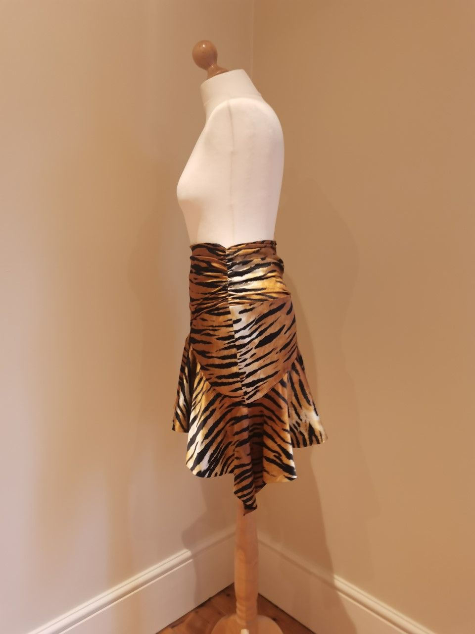 Alexandre Vauthier tiger print mini skirt Size S