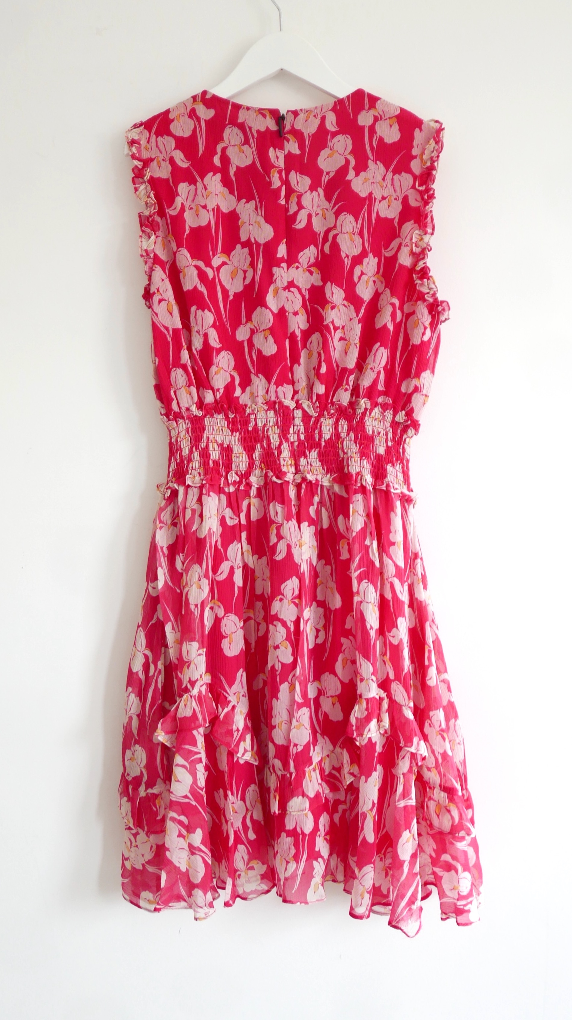 Jason Wu Red Iris Floral Print Mini Dress Size M