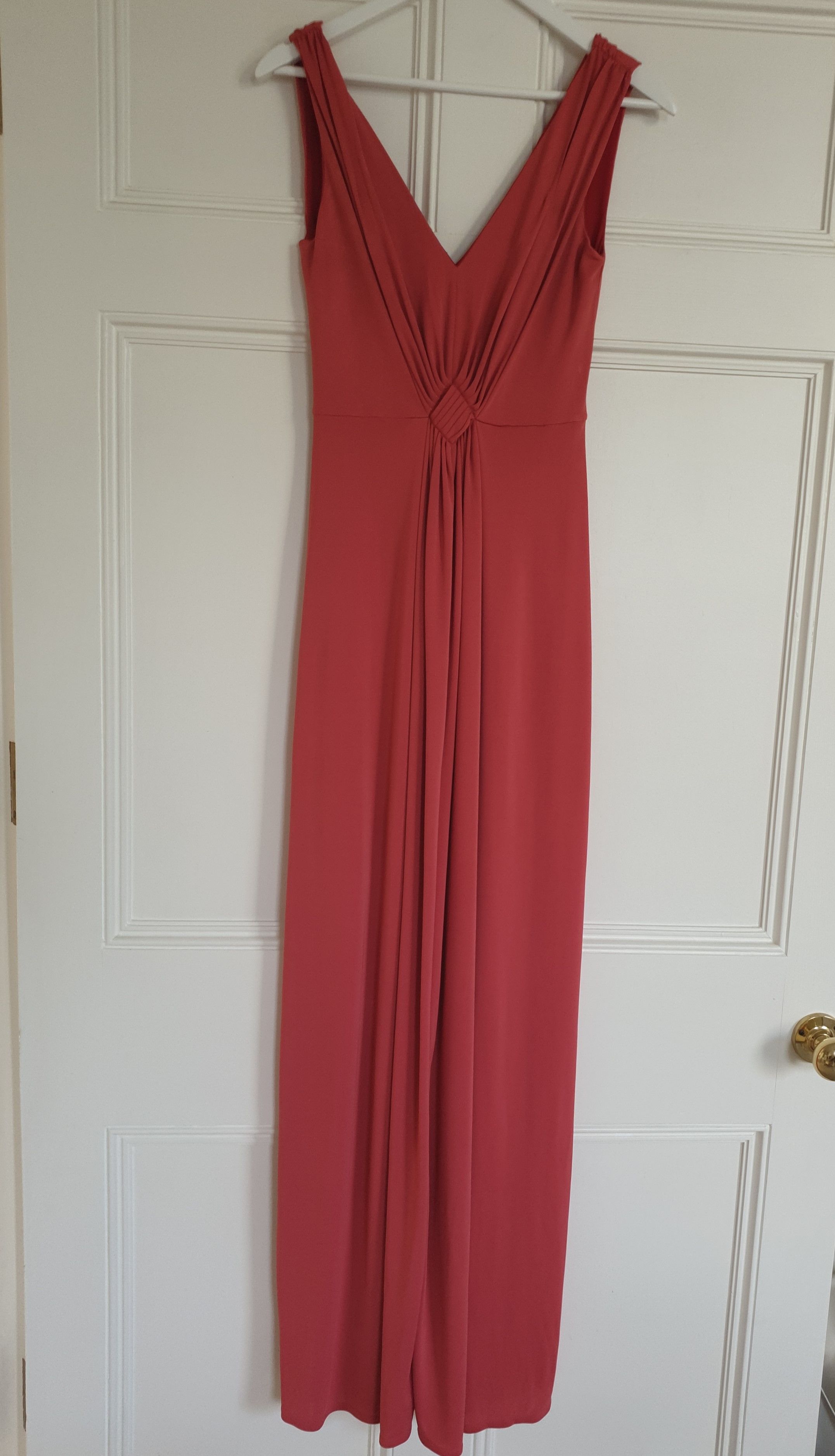 Preowned Philosophy di Alberta Ferretti Coral pink jersey dress Size S polyester