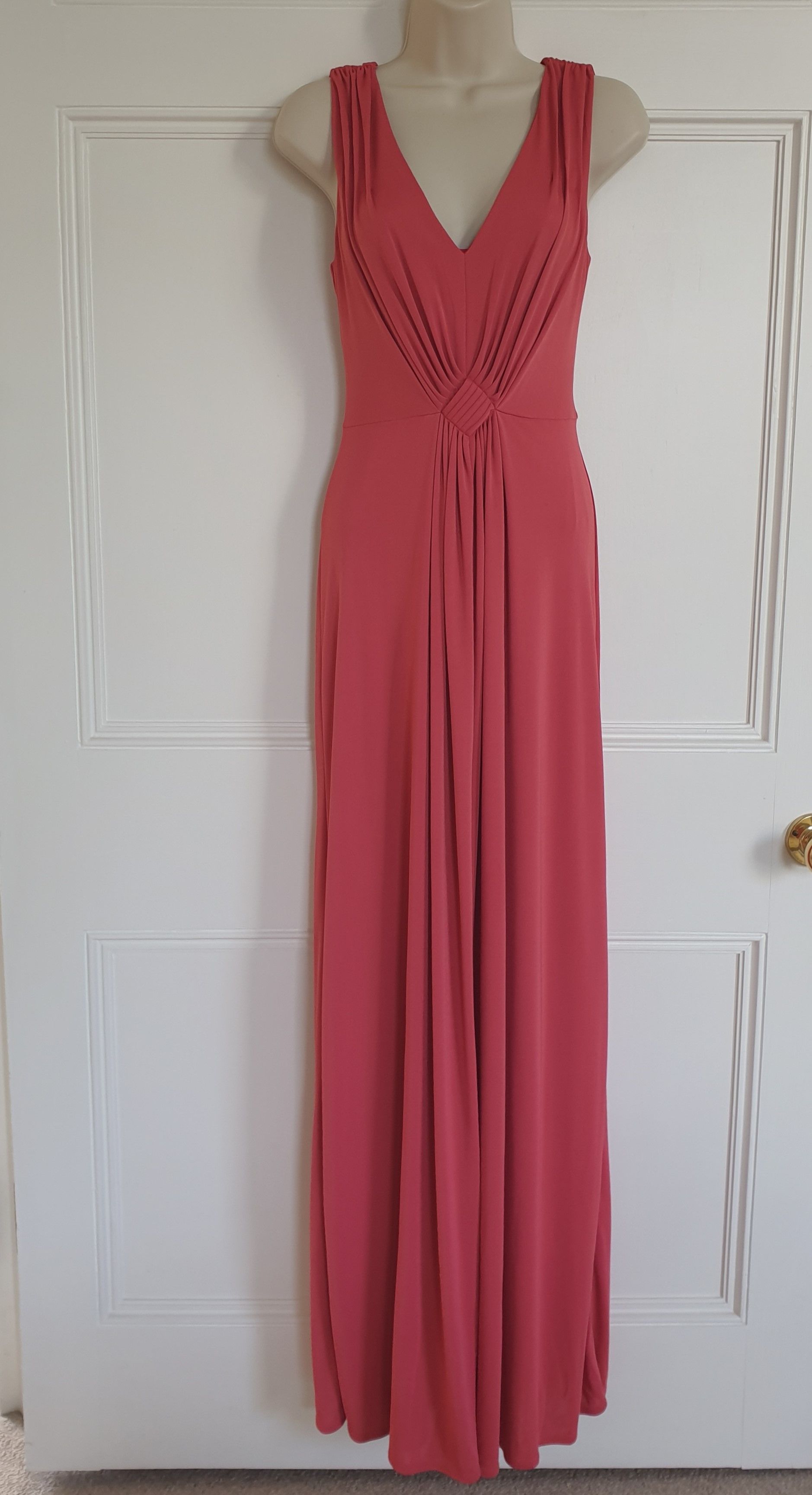 Preowned Philosophy di Alberta Ferretti Coral pink jersey dress Size S polyester