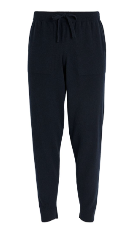 Men's Sunspel Navy Cashmere Trousers