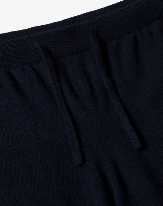 Men's Sunspel Navy Cashmere Trousers