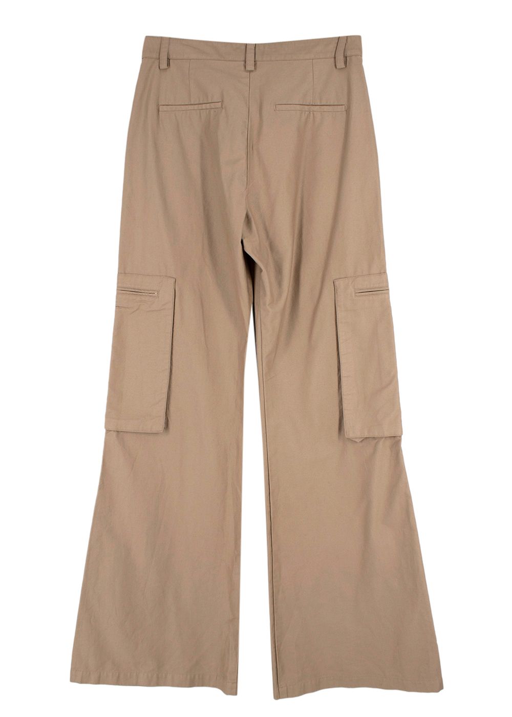 Amiri Beige Wide Leg Cargo Trousers Size XS cotton