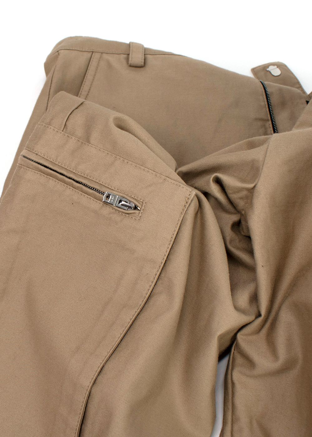 Amiri Beige Wide Leg Cargo Trousers Size XS cotton