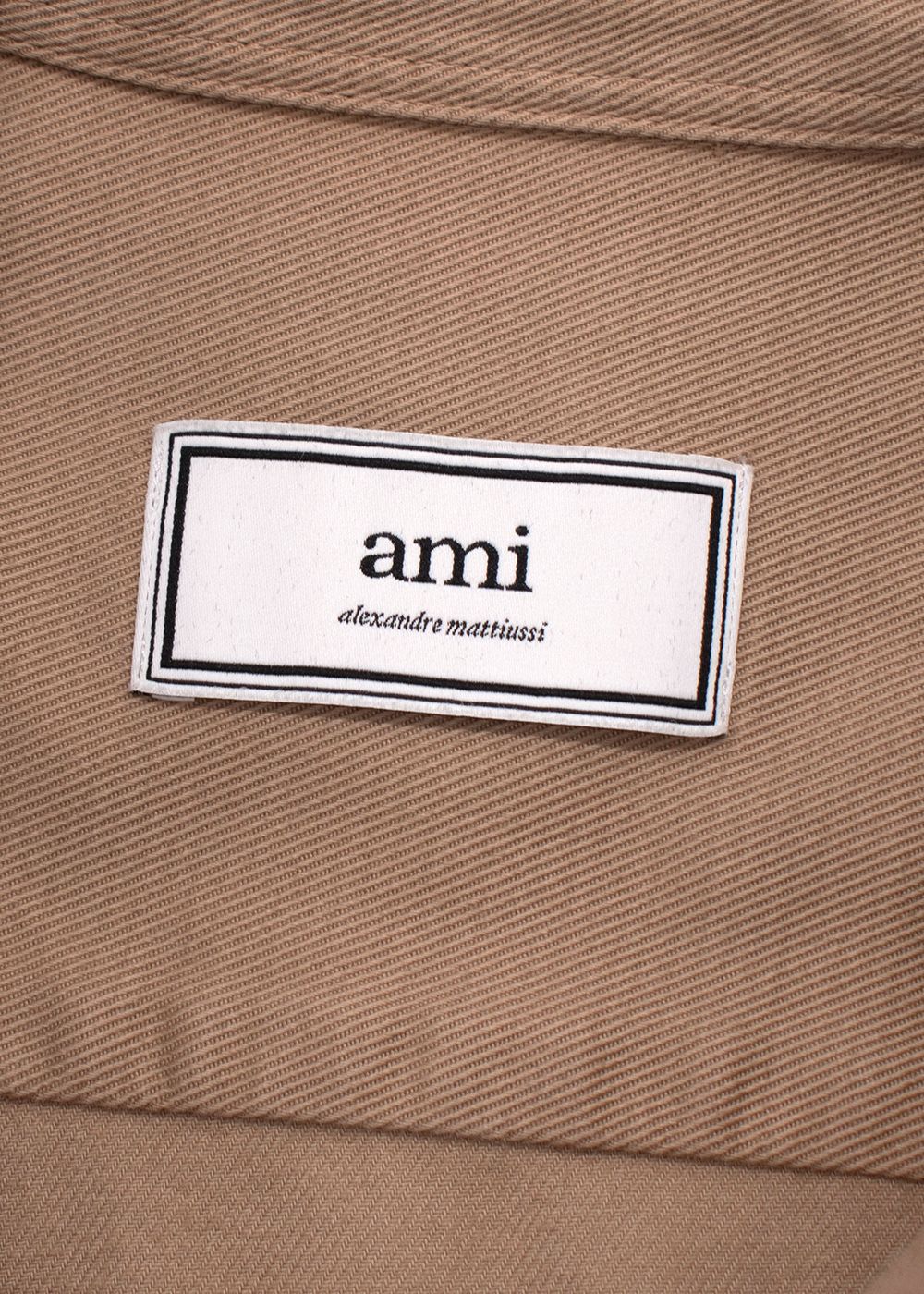 Men's Ami Tan Oversized Shirt with Pocket Detail Size S cotton