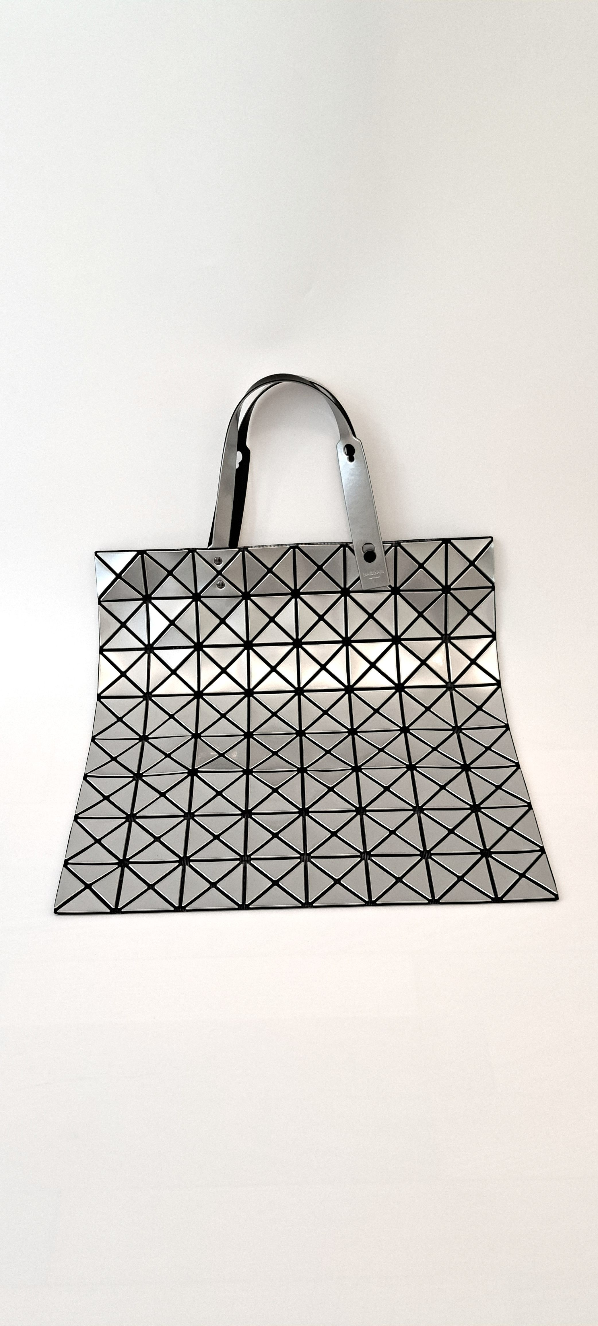 Issey Miyake Bao Bao Prism Tote Bag Silver synthetic