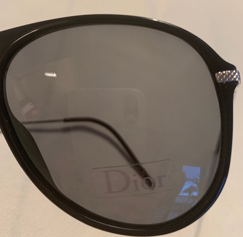 Men's Dior Homme Black Tie 129S Sunglasses no hay tela