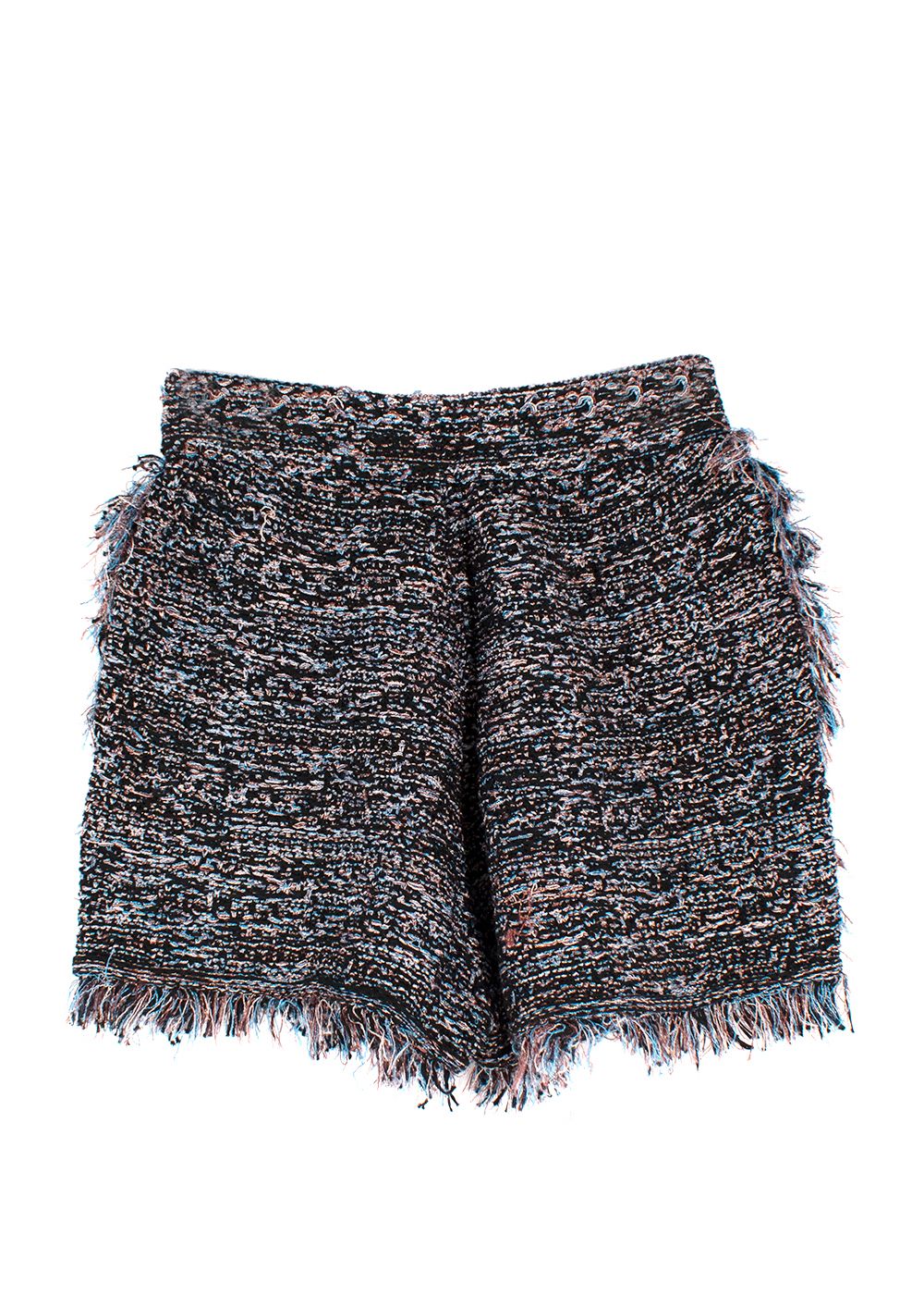 Missoni Black Metallic Soft Tweed  Shorts Size XXS Black Multi-Coloured cotton/polyamide/metallised fibre