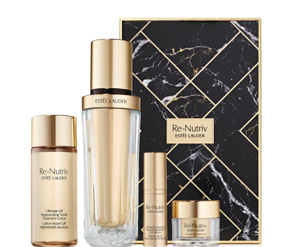 Estée Lauder Re-Nutriv Unforgettable Radiance Ritual Gift Set Black cream