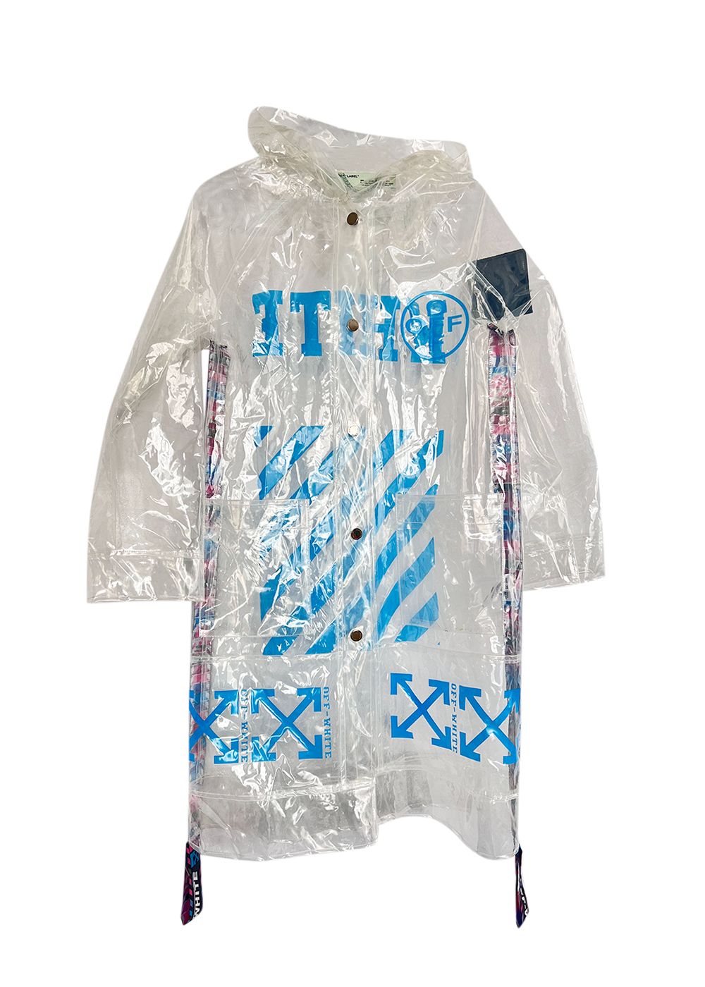 Preowned Off White Raincoat Size XS termo poliuretano