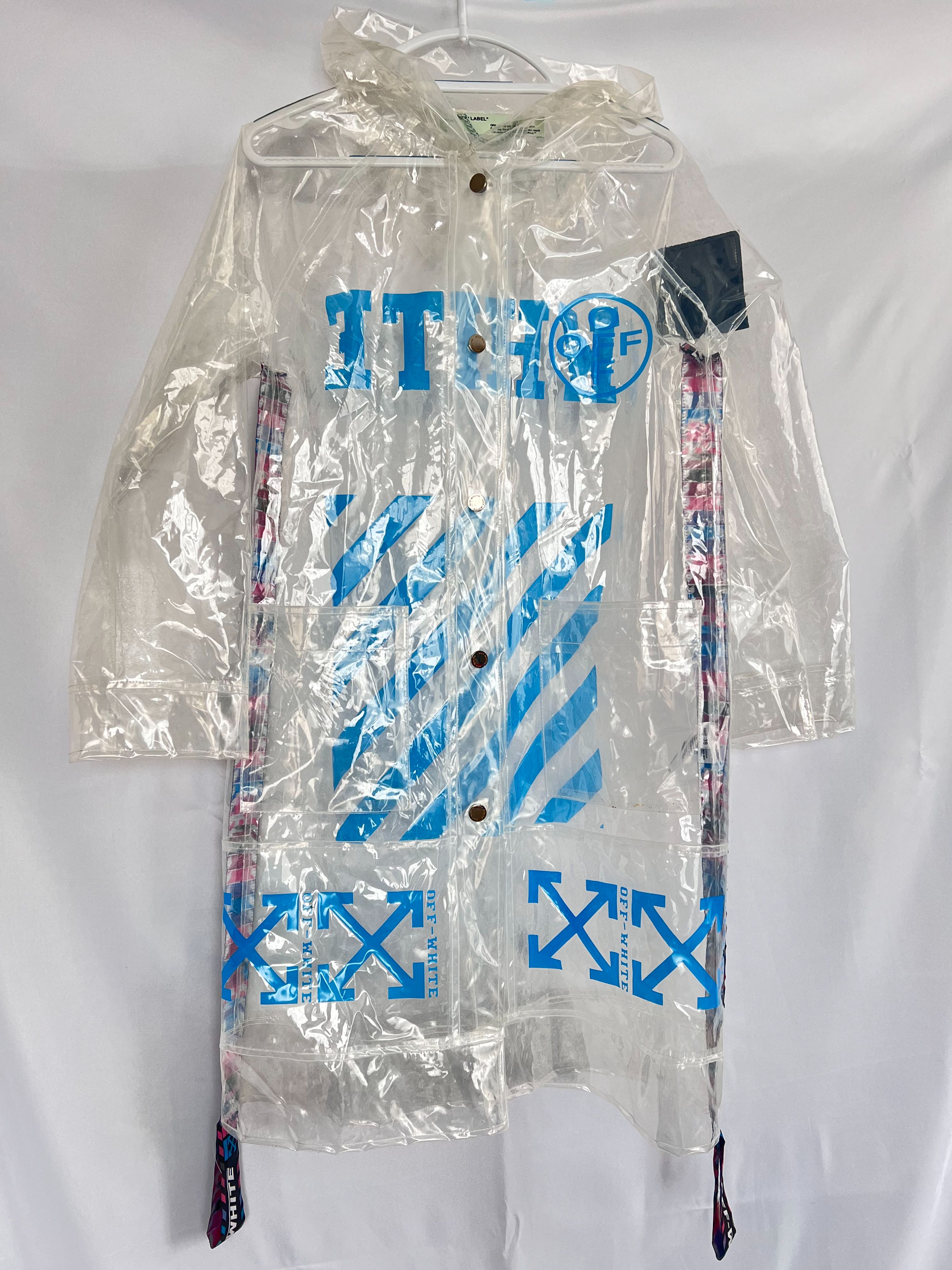 Preowned Off White Raincoat Size XS termo poliuretano