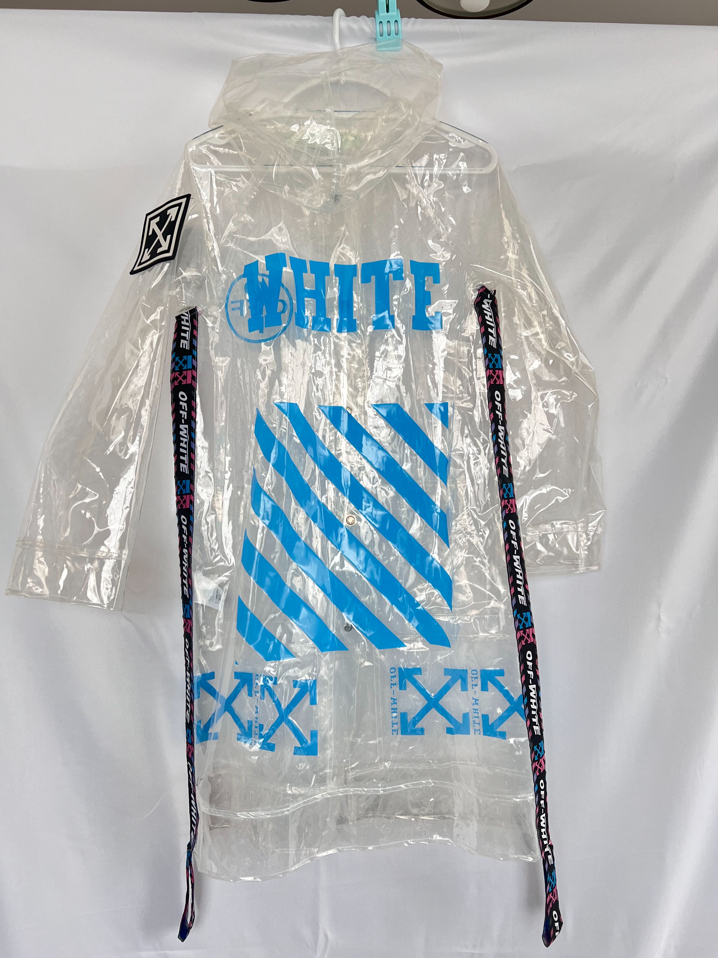 Preowned Off White Raincoat Size XS termo poliuretano