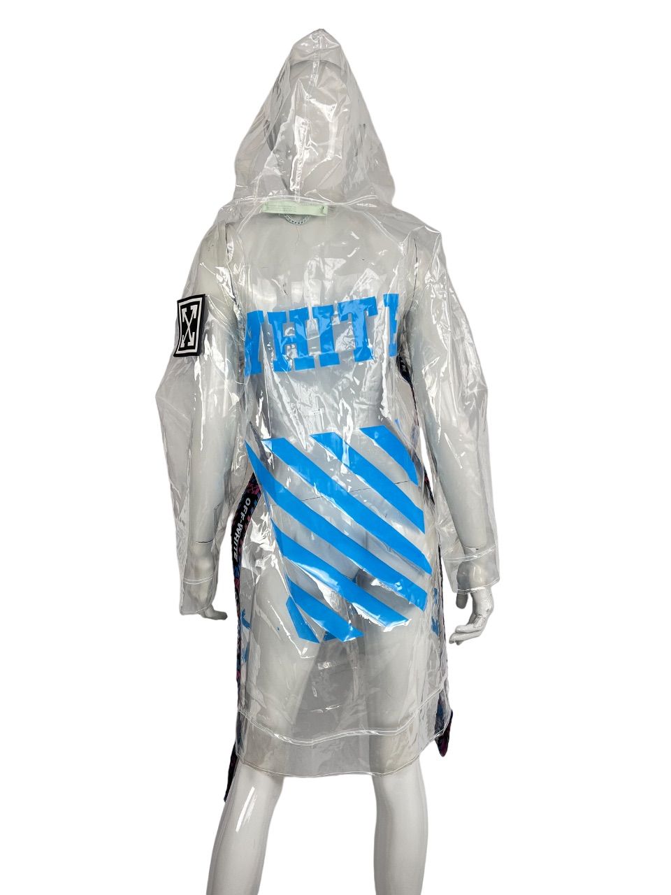 Preowned Off White Raincoat Size XS termo poliuretano