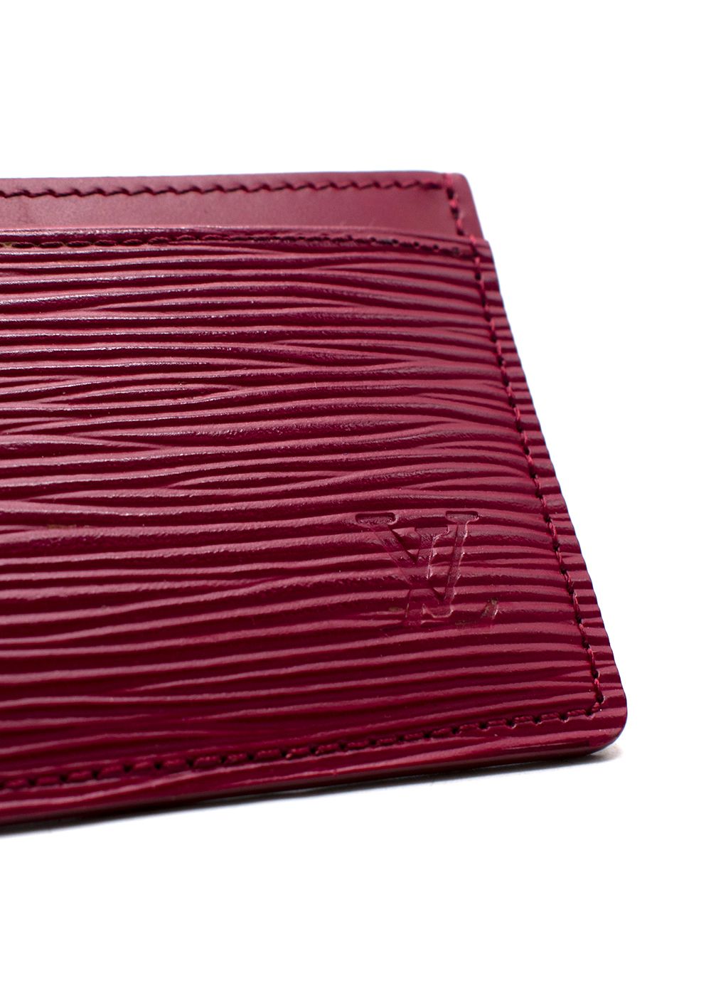 Louis Vuitton Red Epi Leather Card Holder