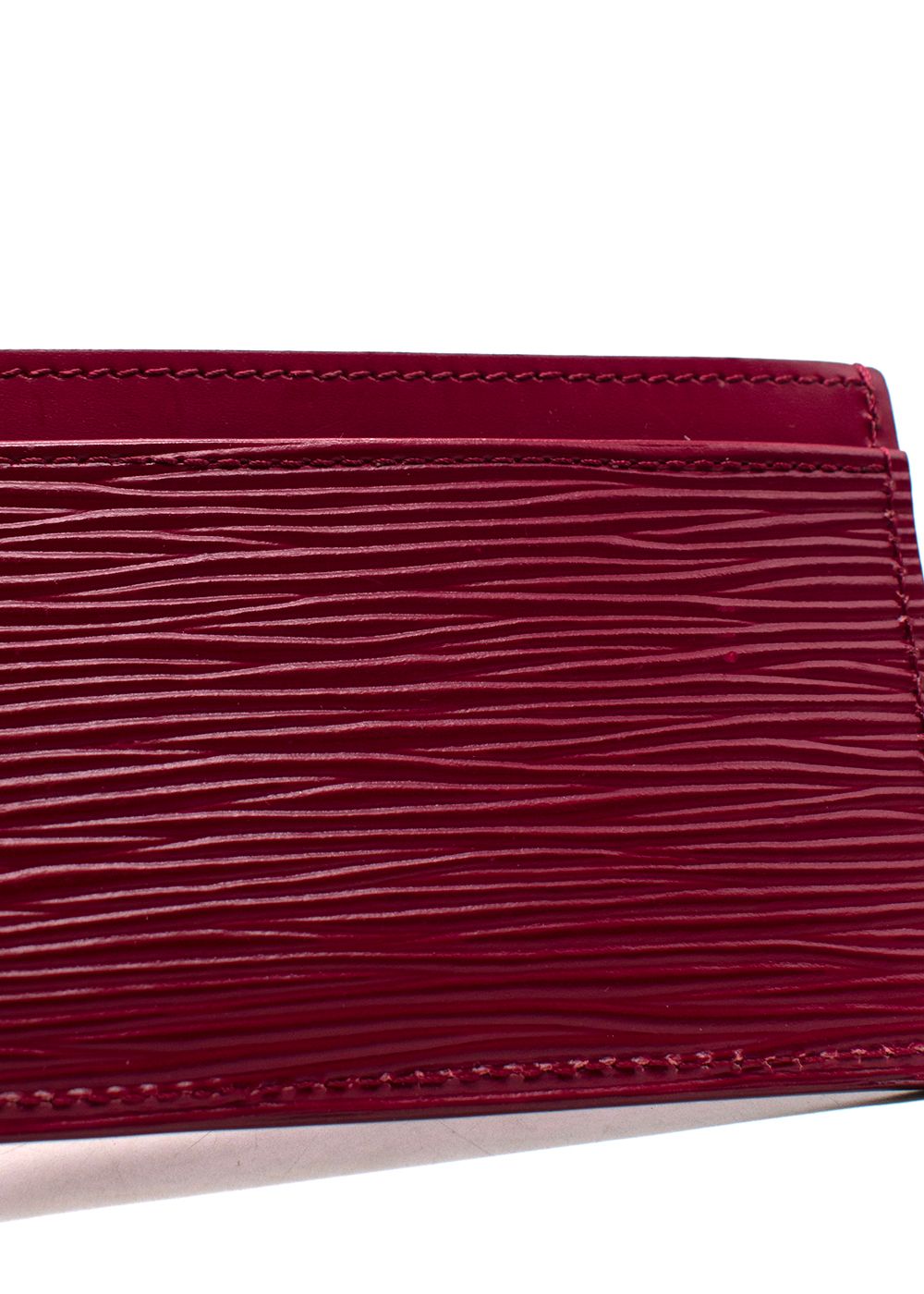 Louis Vuitton Red Epi Leather Card Holder