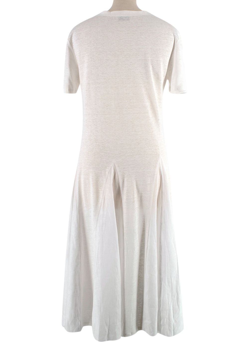 100% Capri white Linen dress Size S