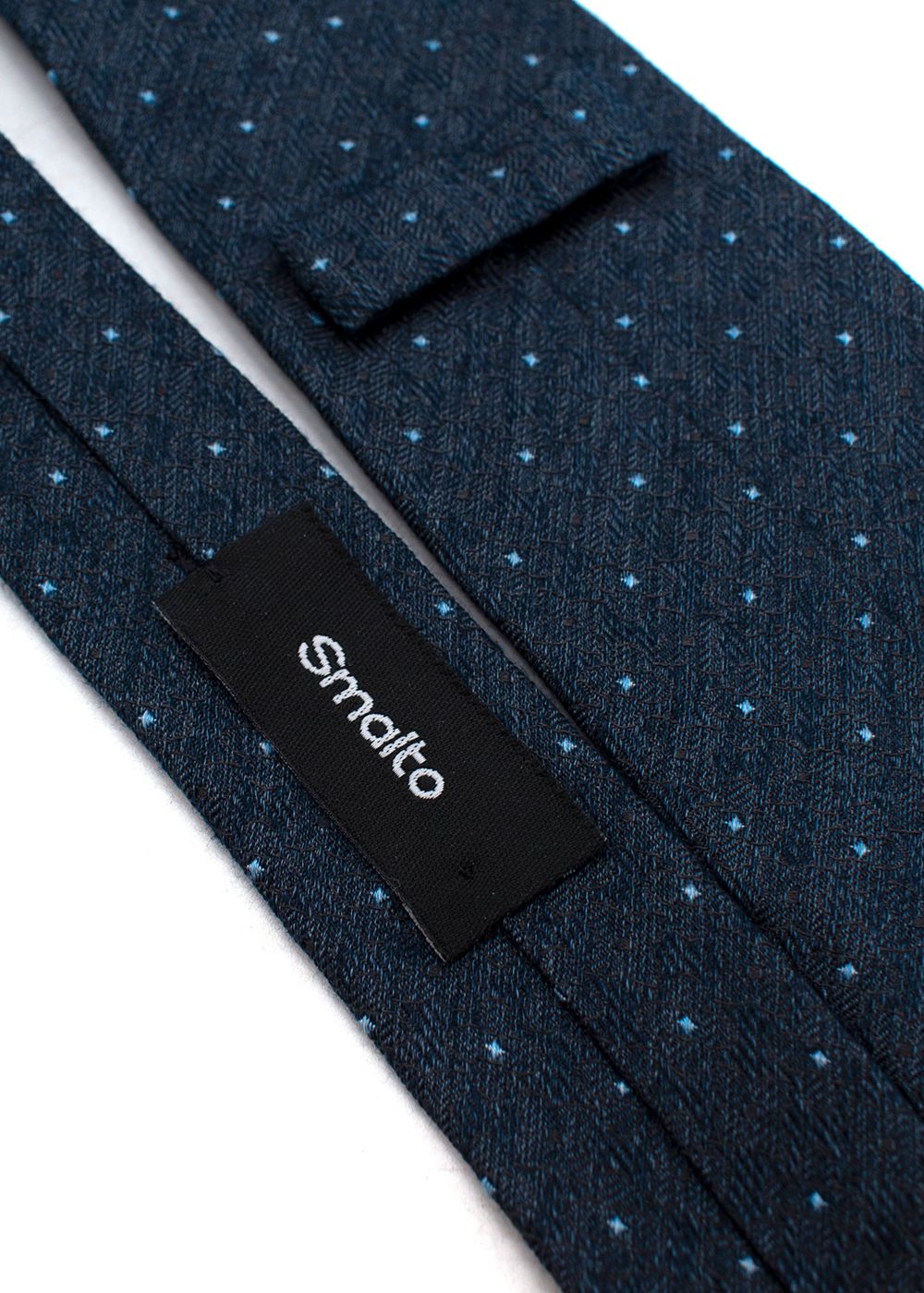 Men's Smalto Blue Polka-dot Tie silk