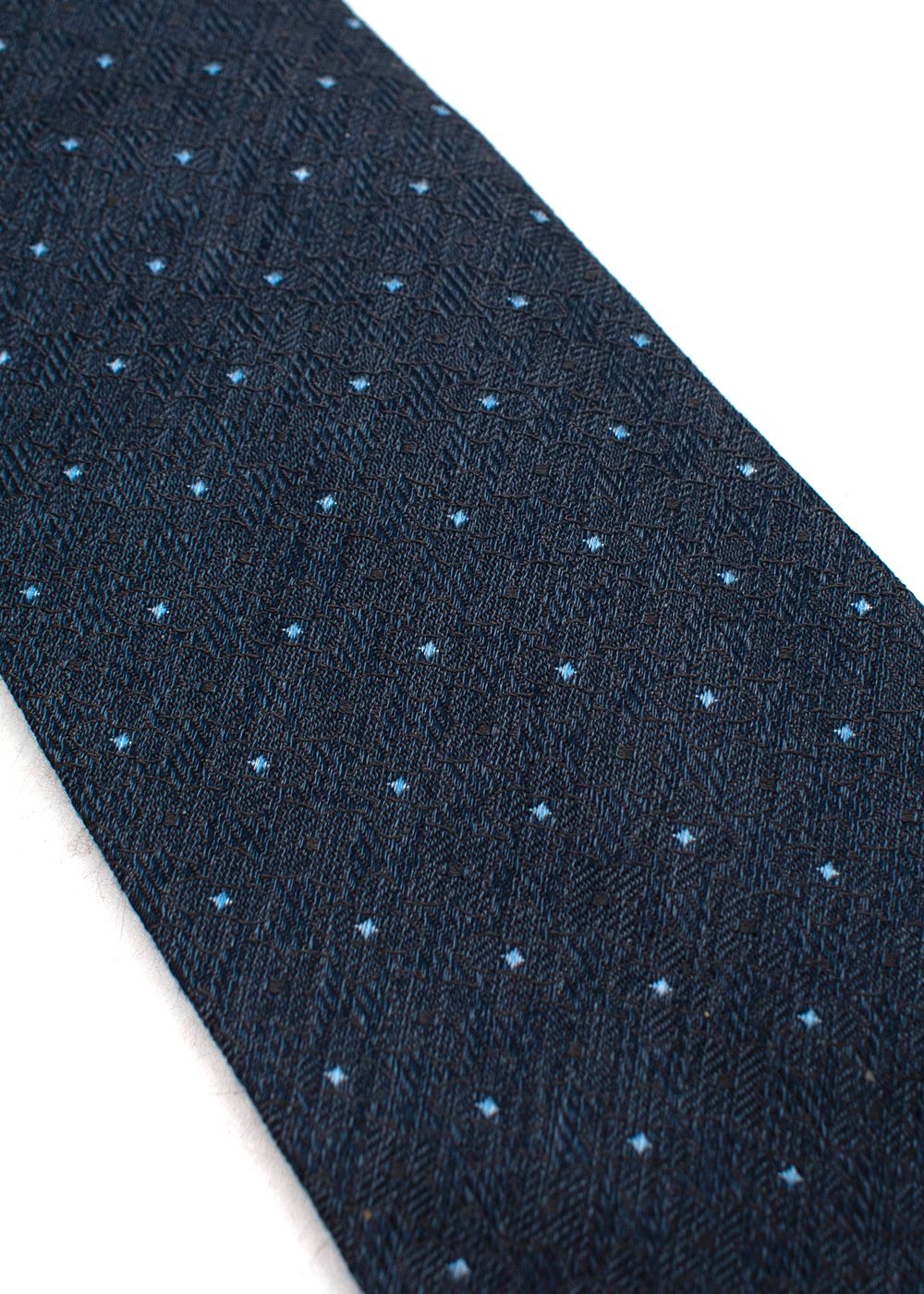 Men's Smalto Blue Polka-dot Tie silk