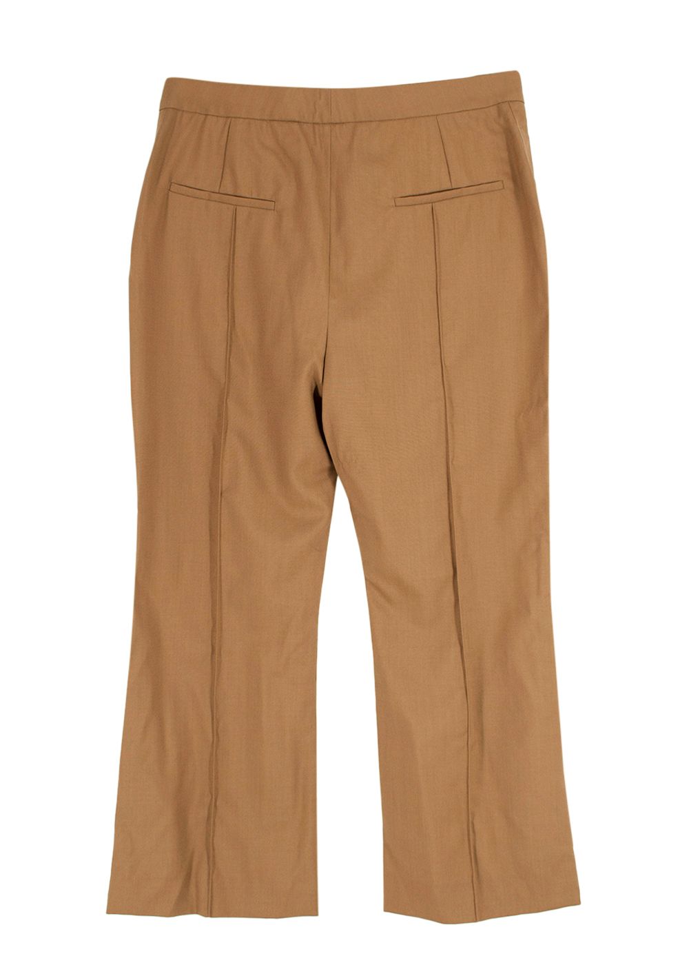 Marni Brown Virgin Wool Tailored Trousers Size L