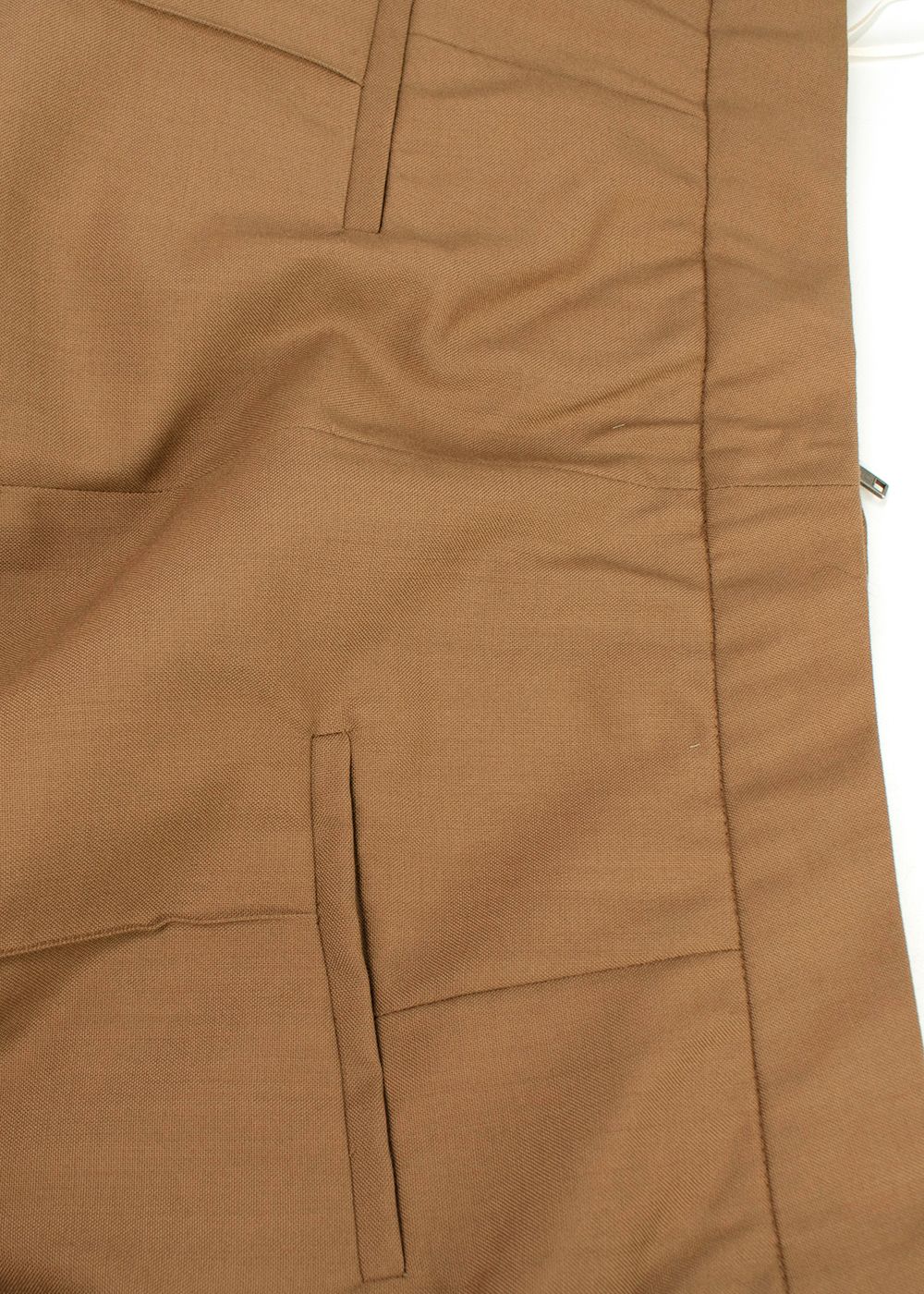 Marni Brown Virgin Wool Tailored Trousers Size L