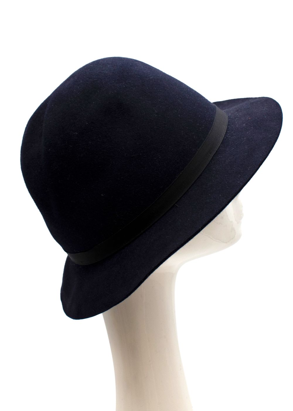 Men's Preowned Laird  Co Hatters Navy Felted Hat felt